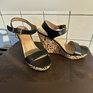 Jessica Simpson Kamindi Platform Wedges sz 8